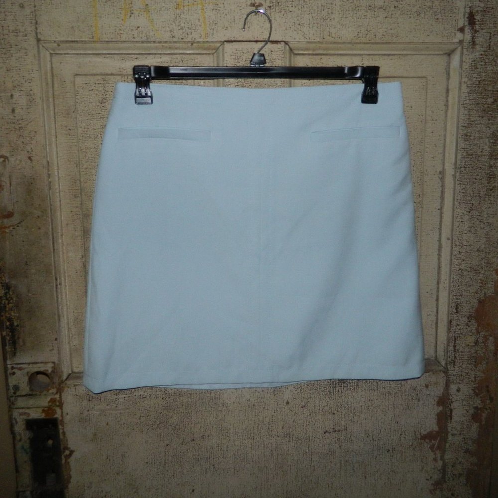 Ann Taylor Petite Blue Lined Skirt Size 16P NEW  (L-48)